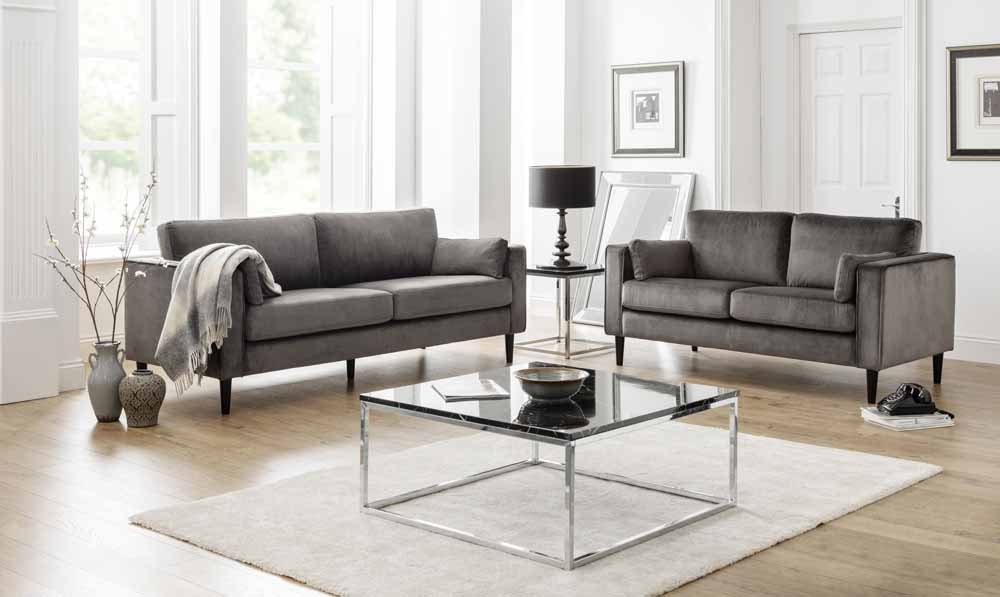 Hayward Velvet 3 Seater Sofa