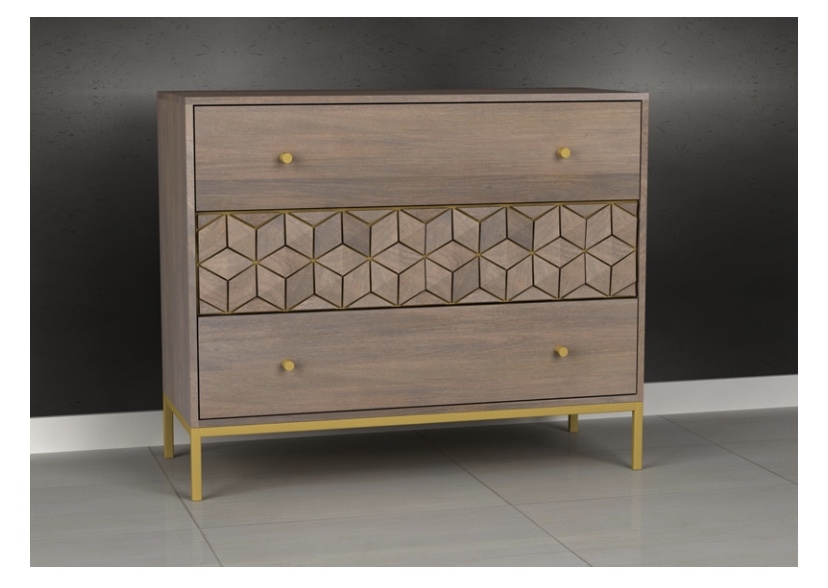 Elyse 3 Drawer Chest